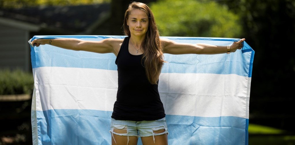 Foto publicada en Clarín.