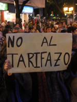 Protesta nacional contra el tarifazo