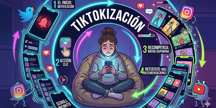 Tiktokización: el "loop" de contenidos cortos atrapa al cerebro en una dinámica de gratificación inmediata