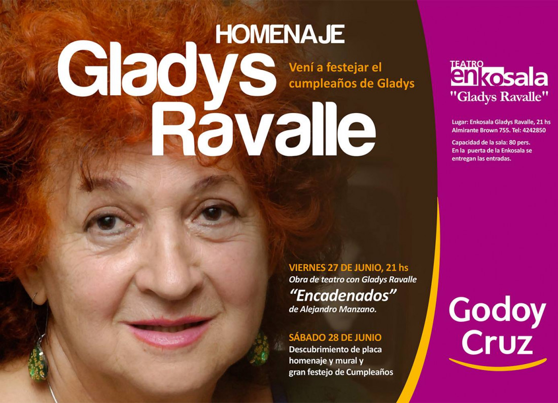 Godoy Cruz homenajea a Gladys Ravalle