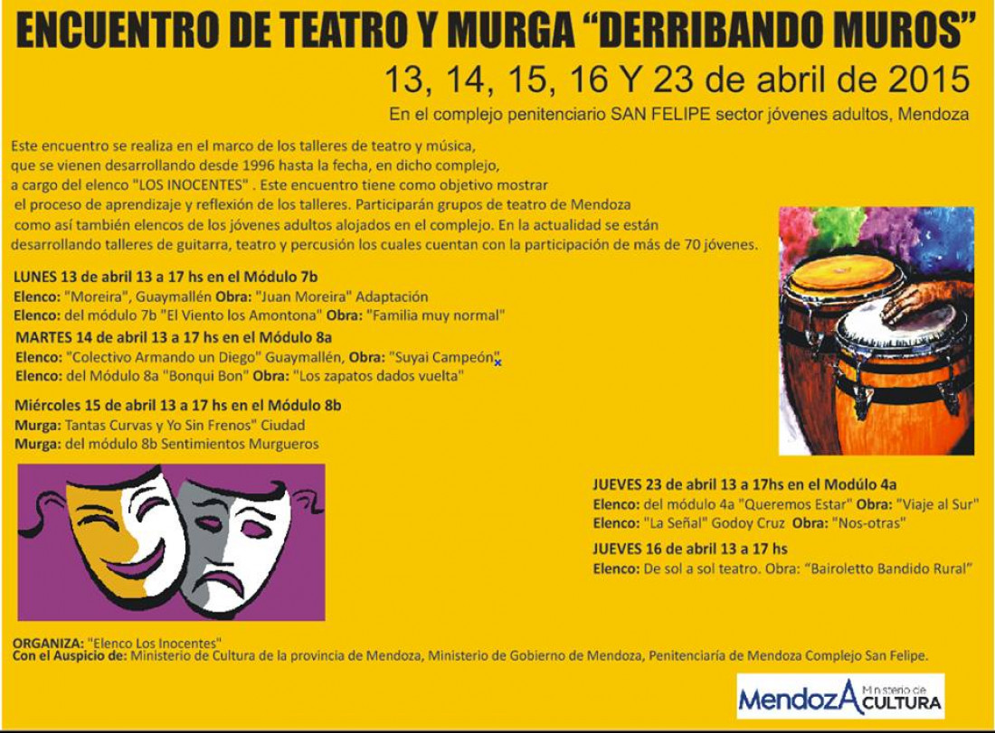 El teatro y la murga derriban muros