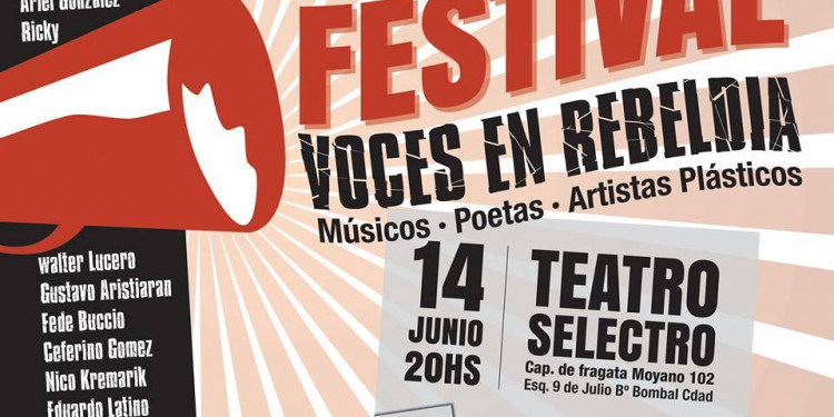 Festival "Voces en Rebeldía" en el Teatro Selectro