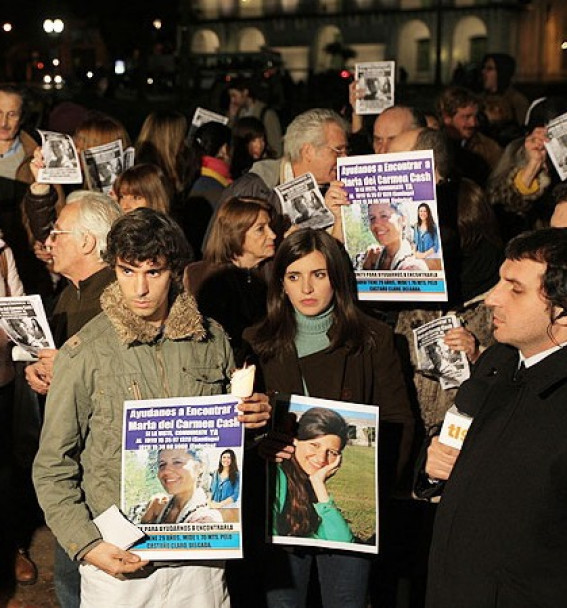 imagen El grito, en imágenes, de los desaparecidos en democracia