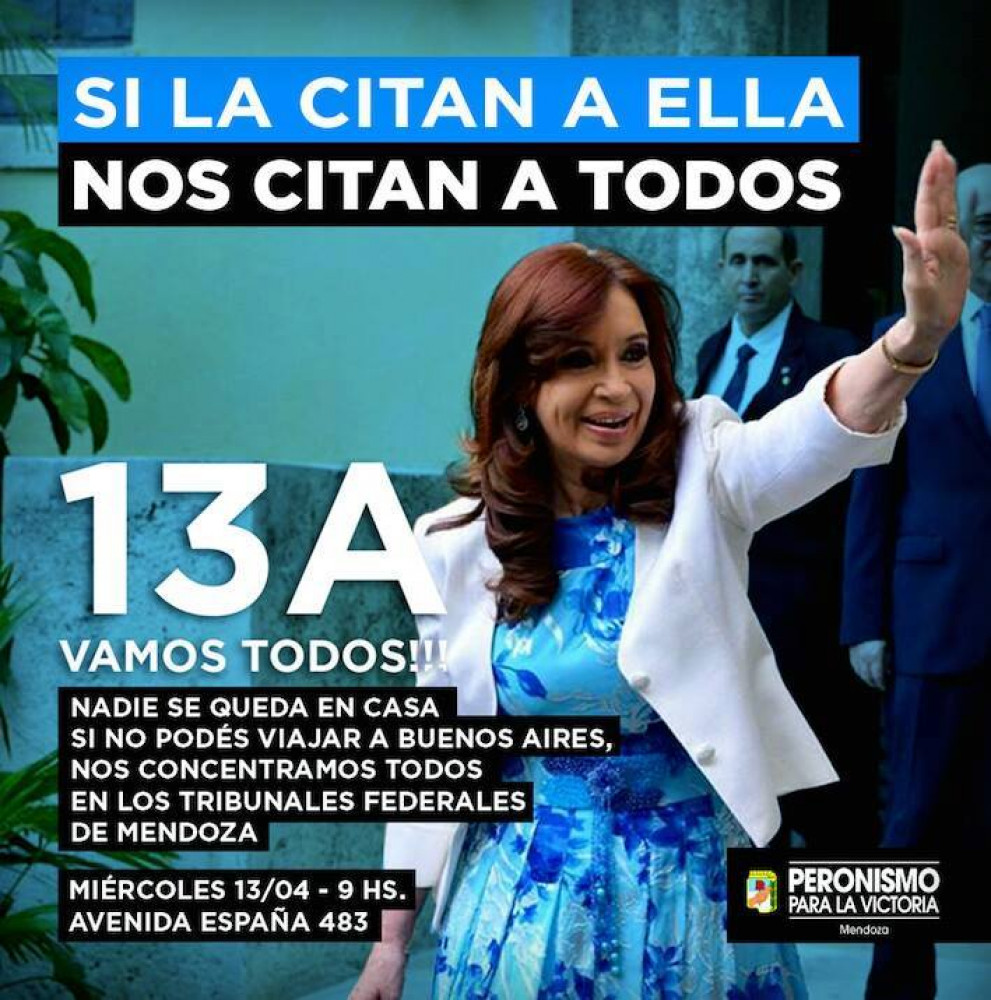 "Creo absolutamente en Cristina"