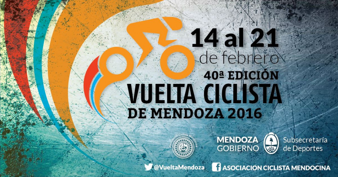 El domingo 14 comienza la 40.º Vuelta Ciclística de Mendoza