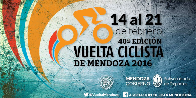 El domingo 14 comienza la 40.º Vuelta Ciclística de Mendoza