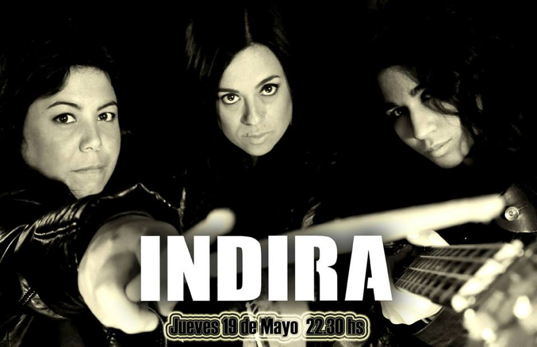 Este jueves 19, INDIRA lleva su rock a Godoy Cruz