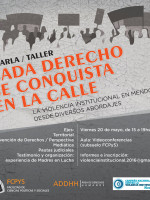 Taller contra la violencia institucional en la Facultad de Ciencias Políticas