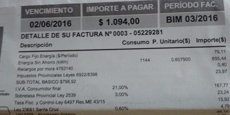 CONVOCAN A RECLAMAR POR LAS ALTAS TARIFAS AL GAS