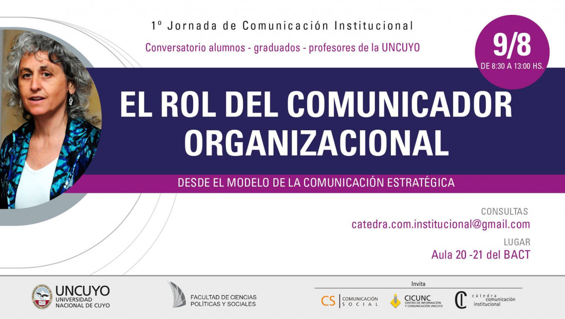 Se realizará la Primera Jornada sobre Comunicación Institucional