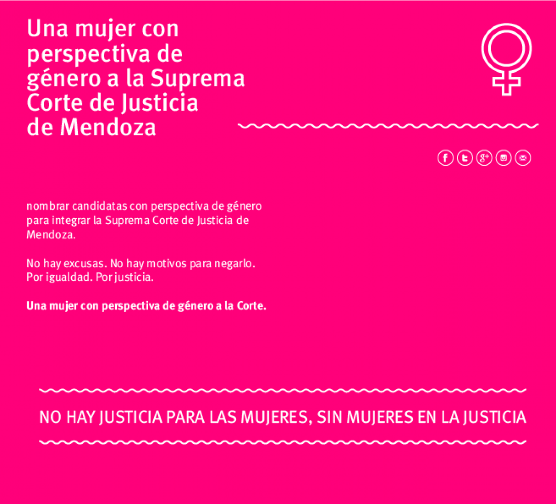 Una mujer en la Corte: "el Gobernador tiene la oportunidad histórica de conseguirlo"