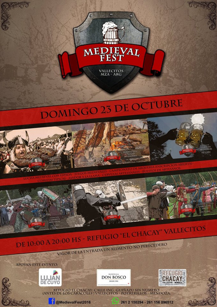 Se viene la Primera Edición del Medieval Fest en Luján de Cuyo