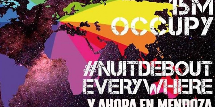 En Mendoza, "Nuitdebout Internacional" en la Plaza Independencia