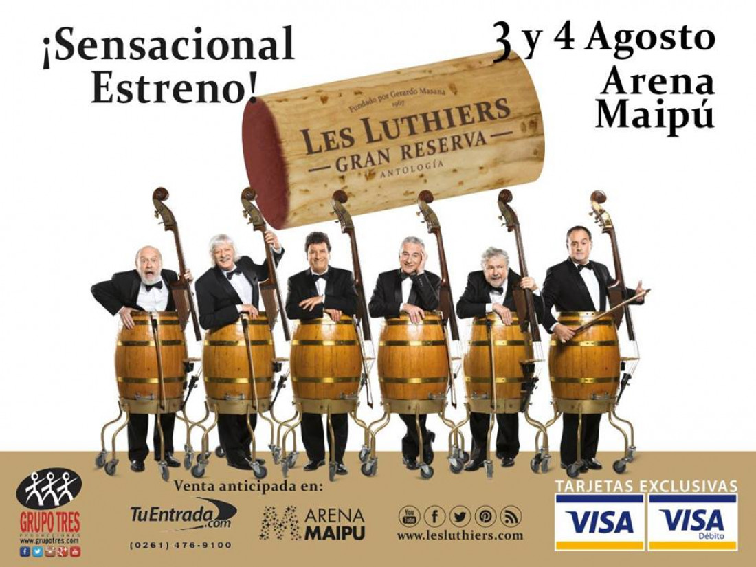 Les Luthiers debuta hoy con tres presentaciones programadas en la provincia