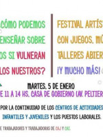 Docentes de programas CAI y CAJ reclaman con un festival artístico 