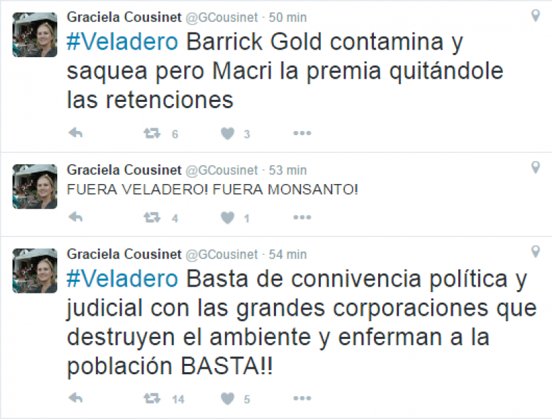 imagen Twitter se hizo eco de la nueva fuga de cianuro en una mina de la Barrick