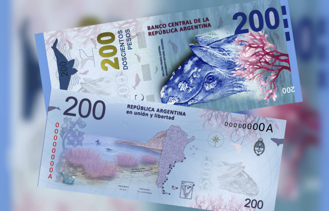 Presentarán el nuevo billete de 200 pesos en Puerto Madryn