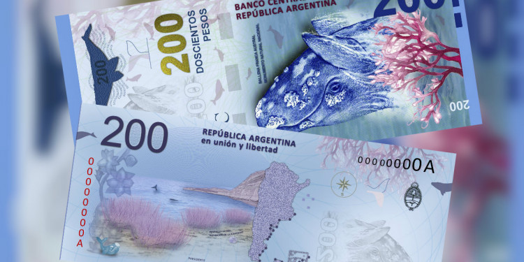 Presentarán el nuevo billete de 200 pesos en Puerto Madryn