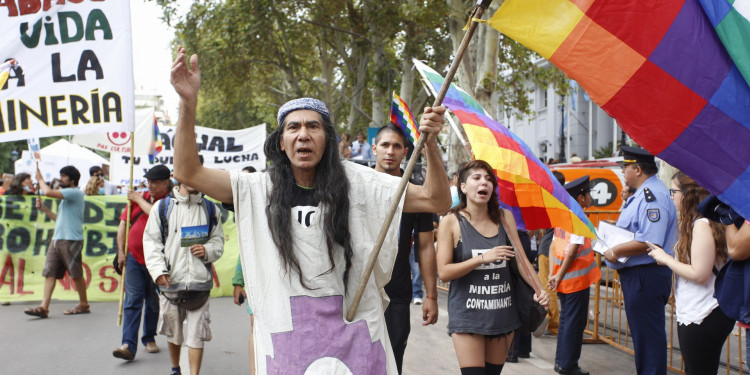 Protestas en el Carrusel de las Reinas