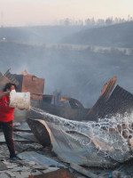 Declararon alerta roja por los incendios en Valparaíso