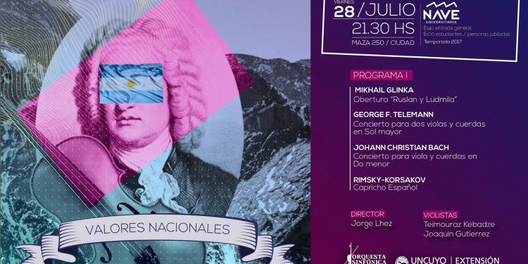 El nuevo ciclo de la Orquesta Sinfónica de la UNCUYO destacará a músicos nacionales