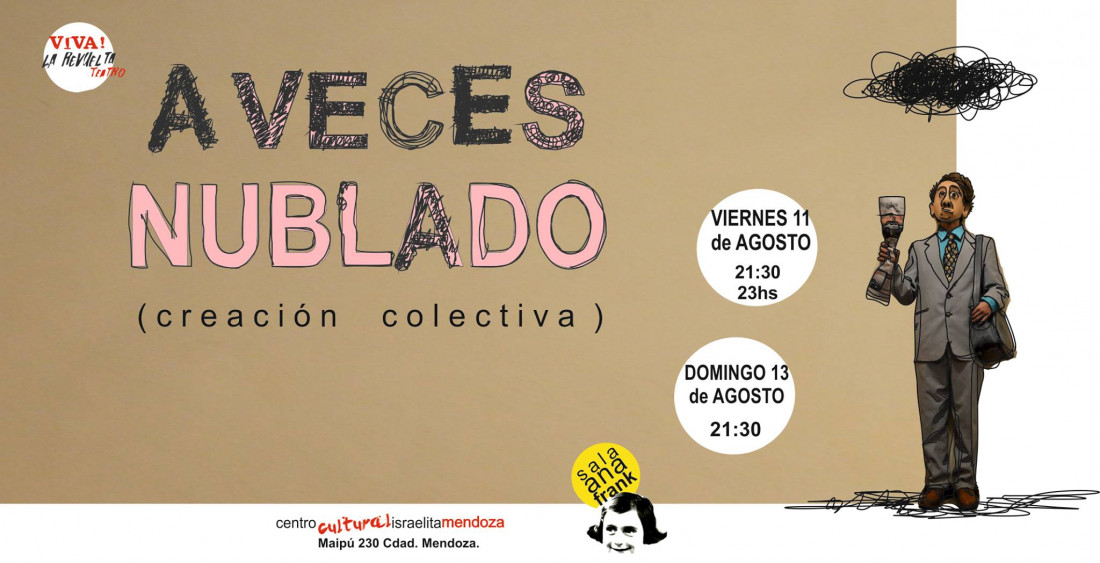 "A veces, nublado", este fin de semana en la Sala Ana Frank