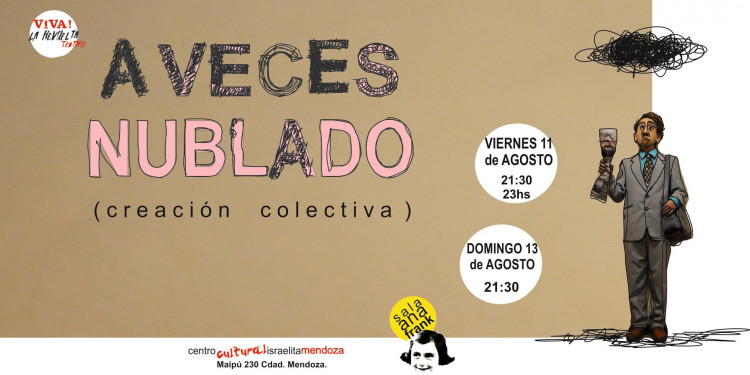 "A veces, nublado", este fin de semana en la Sala Ana Frank