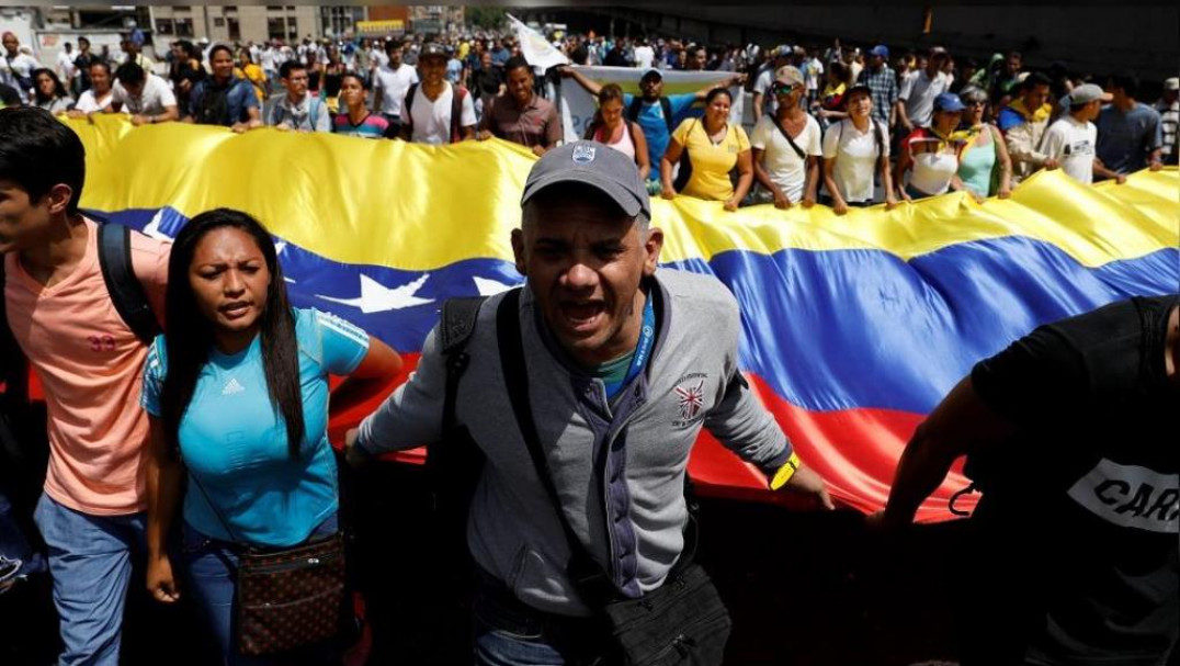 imagen Venezuela: fuerte represión a una protesta de la oposición