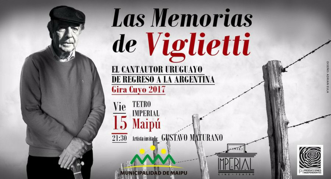 Daniel Viglietti actuará este viernes en el Teatro Imperial