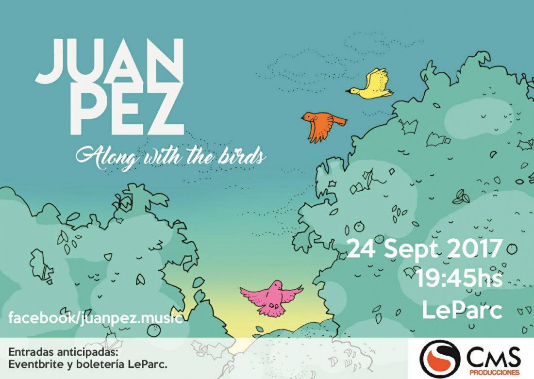 Juan Pez se presentará este domingo en el Le Parc