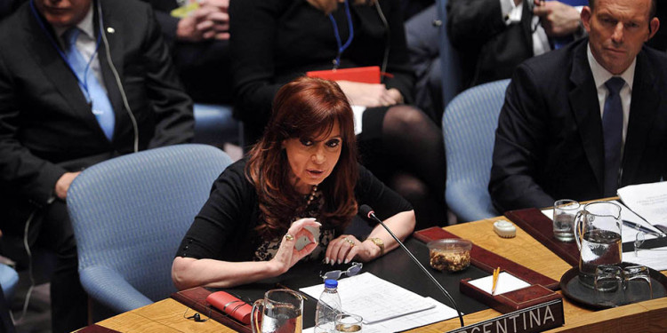 La Presidenta cargó contra los fondos buitre ante la Asamblea de la ONU