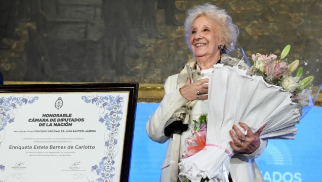 imagen Estela de Carlotto: "Este 24 volveremos a reencontrarnos después de la pandemia que nos paralizó"