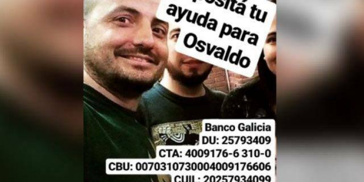 Colecta solidaria "Todos con Osvaldo"