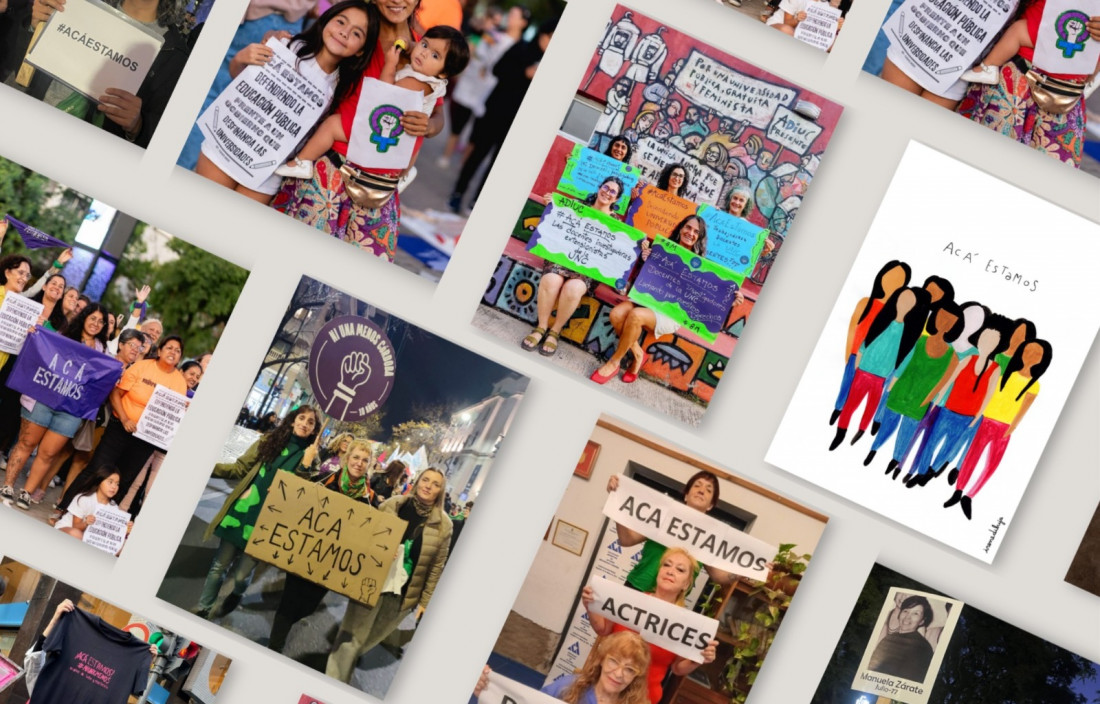 Inaugura "Acá estamos", una muestra artística que conjuga feminismos, arte y palabra