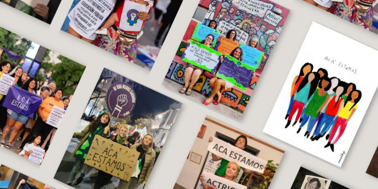 Inaugura "Acá estamos", una muestra artística que conjuga feminismos, arte y palabra