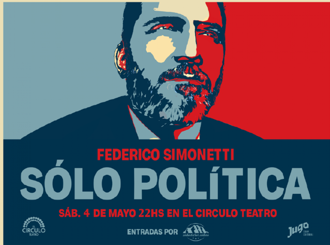 Fede Simonetti llega a Mendoza para hablar de "Solo Política"