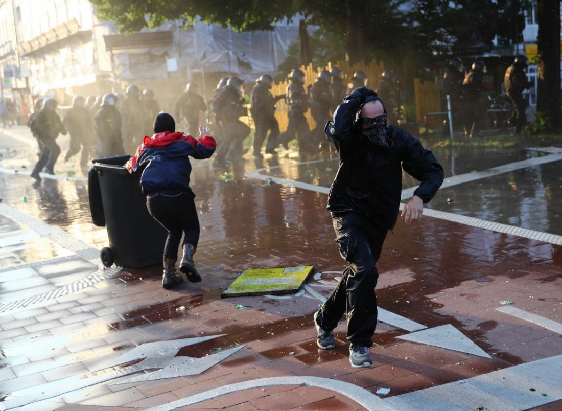 Nuevos incidentes en el G20 dejaron más de 100 policías heridos