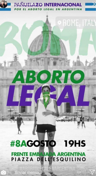 imagen El mundo se solidariza con la Argentina por el aborto legal