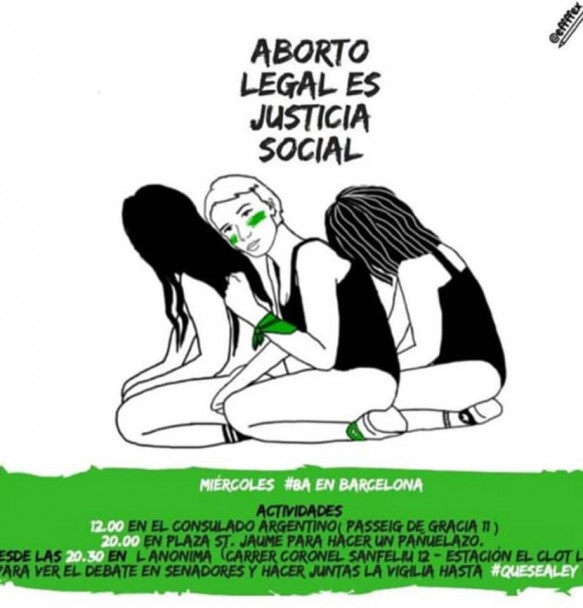 imagen El mundo se solidariza con la Argentina por el aborto legal