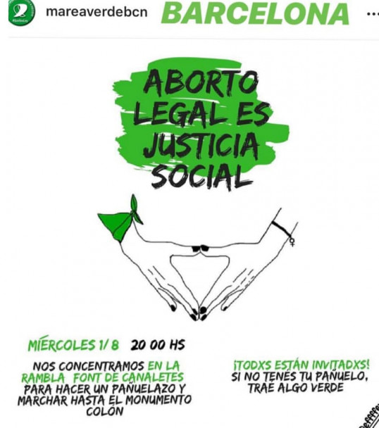 imagen El mundo se solidariza con la Argentina por el aborto legal