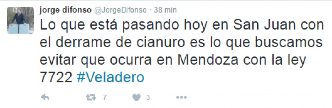 imagen Twitter se hizo eco de la nueva fuga de cianuro en una mina de la Barrick