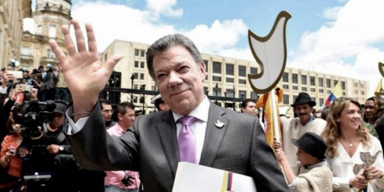 El mundo saludó a Juan  Manuel Santos por el Nobel de la Paz