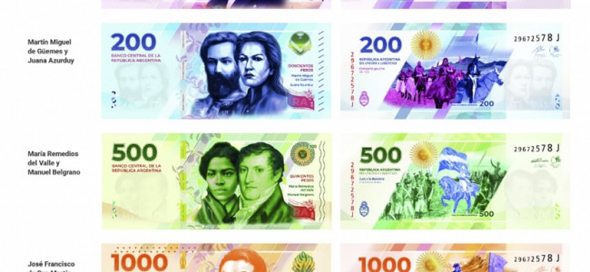 Quiénes son los próceres y las heroínas de los nuevos billetes