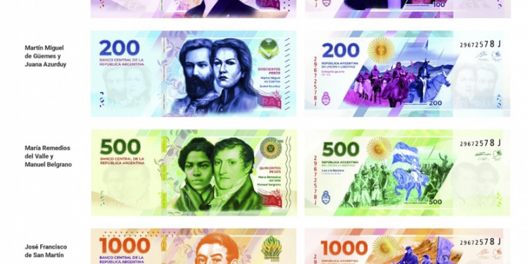 Quiénes son los próceres y las heroínas de los nuevos billetes