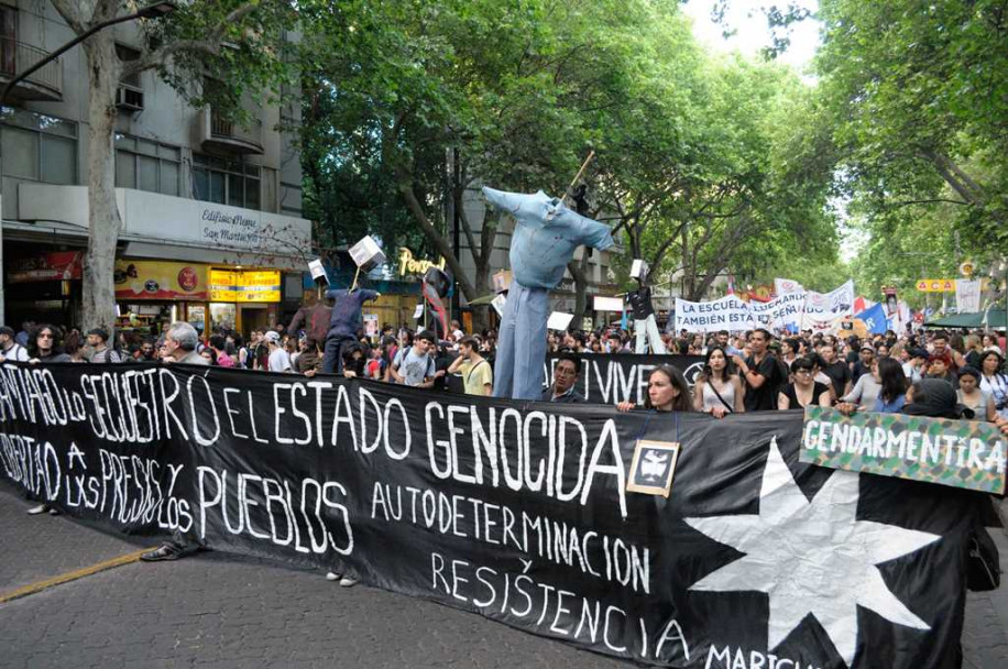 imagen A tres meses de la desaparición de Maldonado, Mendoza volvió a marchar para pedir justicia 