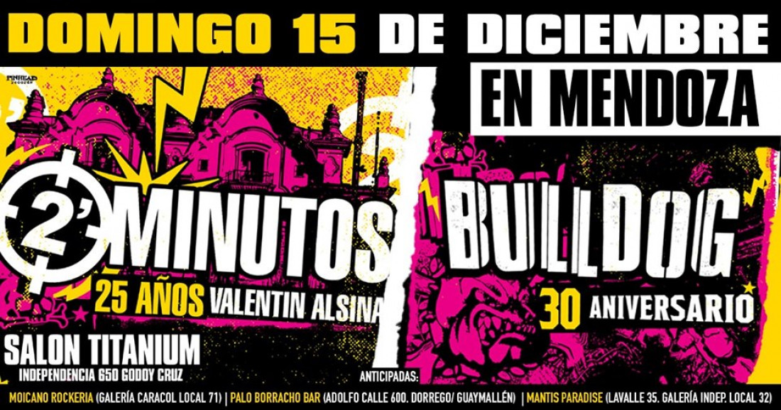 Bulldog festeja su 30.º aniversario en Mendoza