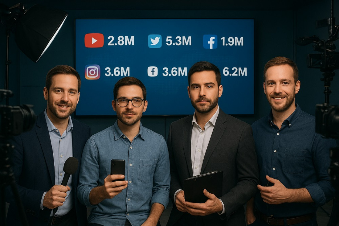 Influencers de noticias: millones de seguidores y un perfil que se repite a nivel global 