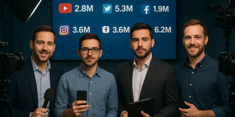 Influencers de noticias: millones de seguidores y un perfil que se repite a nivel global 