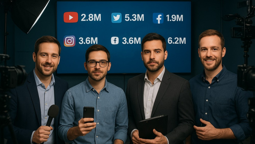 imagen que ilustra noticia Influencers de noticias: millones de seguidores y un perfil que se repite a nivel global 