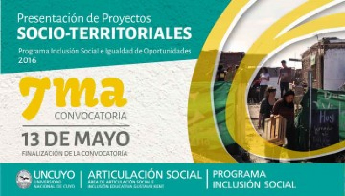 7ma Convocatoria a Proyectos Socio-Territoriales